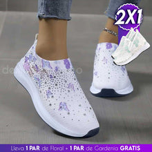 Cargar imagen en el visor de la galería, Zapatilla Floral + Zapatilla Encaje 2x1® 2023 - Lleva 1 Par de floral y de regalo llevas 1 Par de gardenia ¡GRATIS!