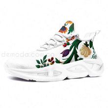 Cargar imagen en el visor de la galería, Zapatillas negras con estampado floral ultra confortables