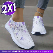 Cargar imagen en el visor de la galería, Zapatillas de diseño floral - ¡Super oferta de 2X1! Paga 1 par y lleva el 2do ¡GRATIS!
