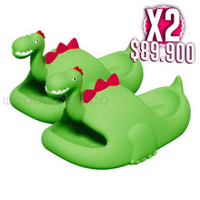 Cargar imagen en el visor de la galería, Dino Slippers 2X1® Originales - Lleva 1 Par y de regalo llevas 1 Par adicional ¡GRATIS!
