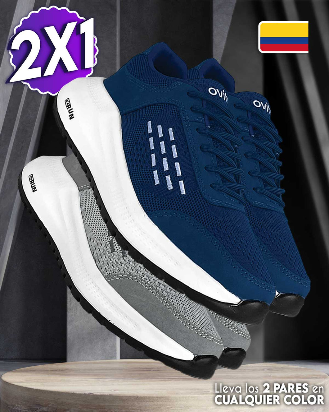 GoRun!® 2X1 2025 - Sneakers ultra confortables Lleva 1 Par y de regalo llevas 1 Par adicional ¡GRATIS!