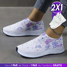 Cargar imagen en el visor de la galería, Zapatilla Floral + Zapatilla Encaje 2x1® 2023  - Lleva 1 Par de floral y de regalo llevas 1 Par de gardenia ¡GRATIS!
