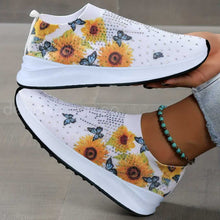 Cargar imagen en el visor de la galería, Zapatillas de mujer con estampado floral ultra confortables
