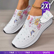 Cargar imagen en el visor de la galería, Zapatilla Floral + Zapatilla Encaje 2x1® 2023  - Lleva 1 Par de floral y de regalo llevas 1 Par de gardenia ¡GRATIS!
