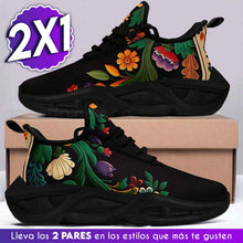 Cargar imagen en el visor de la galería, Zapatillas de diseño floral - ¡Super oferta de 2X1! Paga 1 par y lleva el 2do ¡GRATIS!
