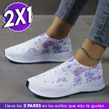 Cargar imagen en el visor de la galería, Zapatillas de diseño floral - ¡Super oferta de 2X1! Paga 1 par y lleva el 2do ¡GRATIS!
