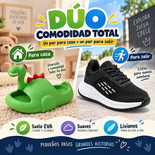 Cargar imagen en el visor de la galería, Tenis para niño GoRun + Sandalias Dino - Comodidad de la casa a la calle
